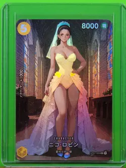 NICO ROBIN Waifu Goddess Prismatic Refractor Card CUSTOM MADE - Image 1
