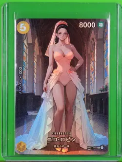 NICO ROBIN Waifu Goddess Prismatic Refractor Card CUSTOM MADE - Image 2