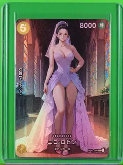 NICO ROBIN Waifu Goddess Prismatic Refractor Card CUSTOM MADE - Image 3