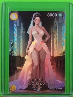 NICO ROBIN Waifu Goddess Prismatic Refractor Card CUSTOM MADE - Image 4