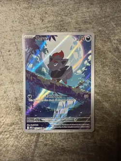 Zorua 142/086 Sv: White Flare Illustration Rare IR Holo Card NM Condition - Image 1