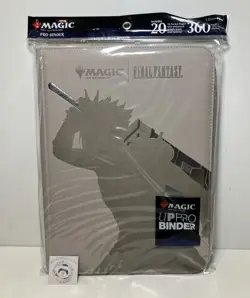 Ultra Pro Magic MTG Final Fantasy Zippered Pro Binder 9 Pockets 360 Cards Cloud - Image 1