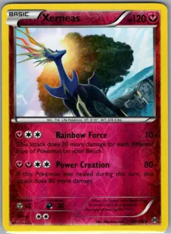 Xerneas 107/162 Reverse Holo XY - BREAKthrough - Pokemon Card - NM - Image 1