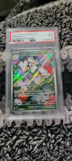2023 POKEMON PAL EN-PALDEA EVOLVED ILLUSTRATION RARE #226 MAUSHOLD PSA 9 - Image 1