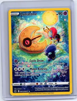 Lunatone GG11/GG70 Holo Crown Zenith Galarian Gallery Pokemon Holo NM - Image 1