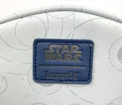 Star Wars Loungefly BB-8 R2-D2 D-O Backpack Blue Gray Mini Disney GUC - Image 3