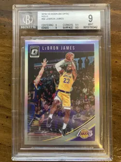 2018-19 Donruss Optic LeBron James Holo Prizm #94 Los Angeles Lakers BGS 9 MINT - Image 1