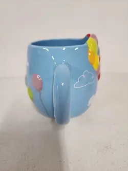 New Disney Pixar UP Movie Carl Balloon House Sky Ceramic Embossed Mug - Image 3