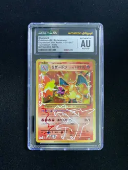 2016 Pokemon JPN 1st 011/087 CP6 Charizard Mitsuhiro Arita CGC AU Auto 9 AI34 - Image 1