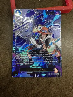 One Piece Carrying On His Will OP13 Portgas D Ace EB02-028 Rare SP NM Alt Art - Image 1