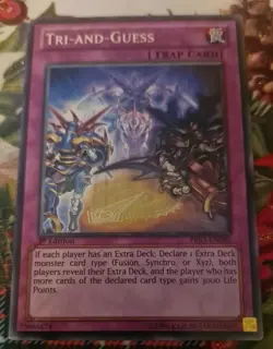 PRIO-EN080 Tri-And-Guess Common 1st Edition NM/VLP Yugioh Card - Image 1