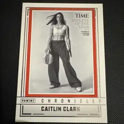 Caitlin Clark 2025 Panini Chronicles TIME Athlete of the Year #99 Chronicled - Image 1