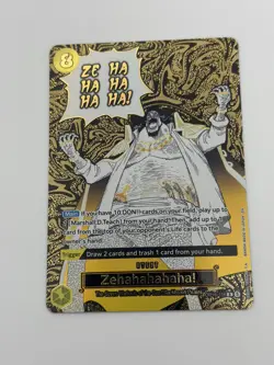 Zehahahahaha! (Alternate Art) OP16-116 The Time of Battle Foil - NM English - Image 1