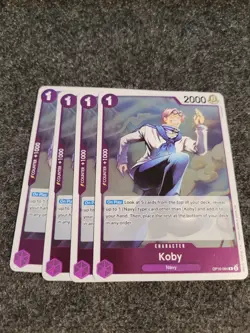 4x Koby OP16-064 R Foil OP16 The Time of Battle One Piece NM - Image 1