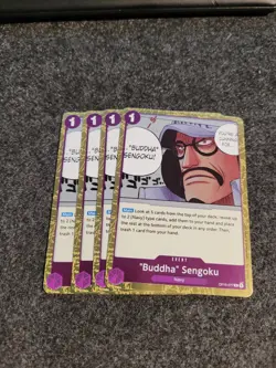 4x ''Buddha'' Sengoku OP16-077 R The Time of Battle One Piece NM - Image 1