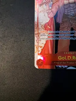 One Piece CCG Gol.D.Roger OP09-118 Alternate Art Secret Rare English Edition - Image 2