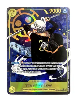 Trafalgar Law OP10-119 Royal Blood Secret Rare Parallel Foil One Piece CCG NM - Image 1