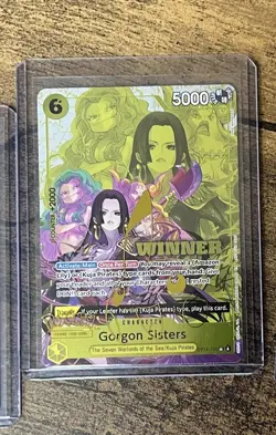 Bandai One Piece Card Game Gorgon Sisters Winner Foil OP14-105 MINT - Image 1