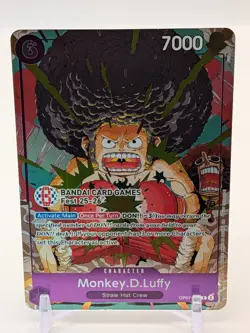Monkey.D.Luffy (BANDAI Card Games Fest 25-26) - One Piece Promo - Afro Luffy LP - Image 1