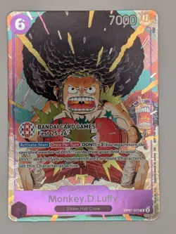Monkey.D.Luffy (BANDAI Card Games Fest 25-26) - One Piece Promo - Afro Luffy LP - Image 2