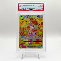 2024 One Piece OP09 EN Special Alternate Art #106 Nami PSA 10 GEM MINT - Image 1