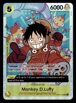 Monkey.D.Luffy (109) OP07-109 500 Years in the Future One Piece Foil NM - Image 1