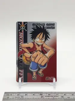 Monkey . D . Luffy One Piece Gummy Card Trading Card TCG BANDAI 2004 #151 - Image 2
