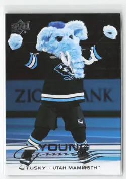 2025-26 Upper Deck Series 2 - Young Guns Utah Mammoth Tusky #498 (RC) - Image 1