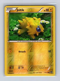 Joltik 41/114 Common Steam Siege Pokemon Reverse Holo Near Mint - Image 1