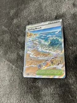 Pokemon TCG Surfing Beach 114/086 Pokemon Chaos Rising ULTRA RARE HOLO - Image 3