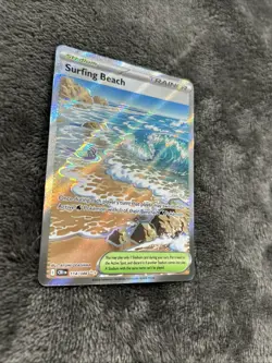 Pokemon TCG Surfing Beach 114/086 Pokemon Chaos Rising ULTRA RARE HOLO - Image 4