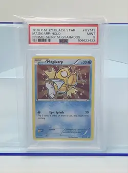 Pokemon Shiny Magikarp Graded PSA 9 XY143 XY Holo Promo Card Slab Pokemon - Image 1