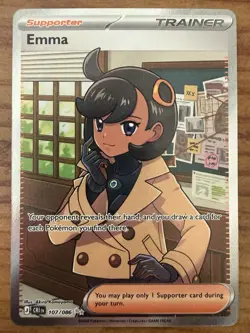 Pokemon TCG Emma 107/086 Full Art Holo Chaos Rising English English NM - Image 1