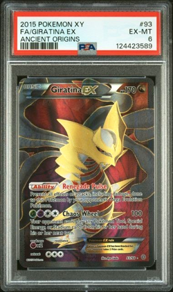 *New Cert* 2015 Pokemon - XY Ancient Origins Giratina EX 93/98 Full Art - PSA 6 - Image 1