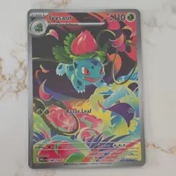 Pokemon TCG Ivysaur 134/132 – Illustration Rare – Mega Evolution – Near Mint - Image 1