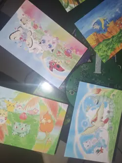 Pokemon Southern Islands Postcard Sudliche Inseln 6 Stuck Orginal! RAR - Image 1