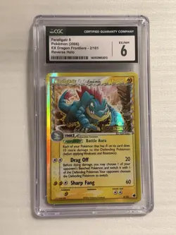Feraligatr δ - 2/101 Reverse Holo - Pokemon EX Dragon Frontiers 2006 - CGC 6 - Image 1