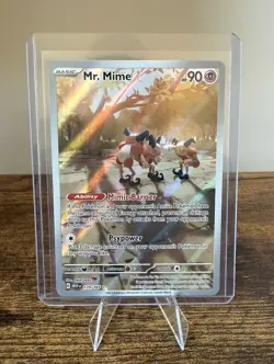 Pokemon TCG Mr. Mime 179/165 Scarlet & Violet Holo Illustration Rare - Image 1