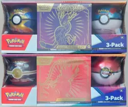 Pokemon Scarlet & Violet ETB and Pokeball Costco 3-Pack - Lot Of 2 - SEALED!! - Image 1