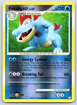 Feraligatr 8/123 Mysterious Treasures Reverse Holo Pokemon LP - Image 1