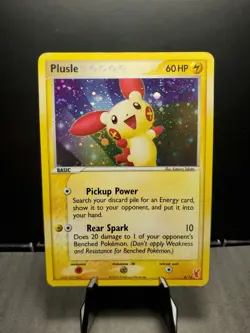 Pokemon TCG Plusle 6/12 EX Trainer Kit 2: Plusle & Minun 2006 Holo LP/MP SWIRL! - Image 1