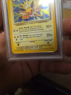 Jolteon Holo 1999 Pokemon Jungle NO SYMBOL Error PSA 8 Rare Vintage - Image 3