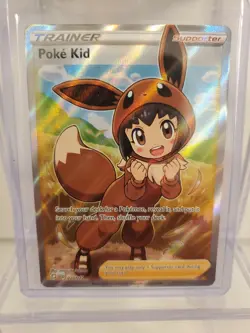 2021 Pokemon Shining Fates Poke Kid Full Art Trainer 070/072 CGC 9 Mint Subgrade - Image 1