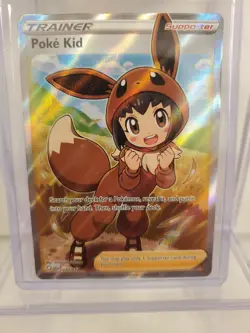 2021 Pokemon Shining Fates Poke Kid Full Art Trainer 070/072 CGC 9 Mint Subgrade - Image 2