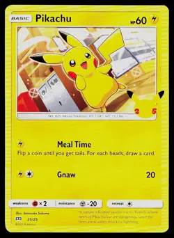 Pokemon Card McDonald's 25th Anniversary Promos Pikachu 25/25 Promo - Image 1