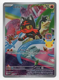 Pokemon TCG Litten 044 First Partner Illustration Black Star Promo - Image 1