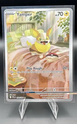 Pokemon Phantasmal Flames Yamper 099/094 Illustration Rare Holofoil Near Mint - Image 1