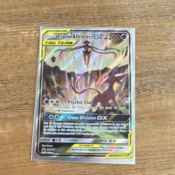 Espeon & Deoxys GX SM240 TAG TEAM Promo Holo 260 HP English Pokemon TCG - Image 1