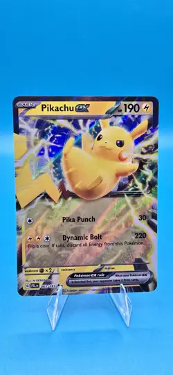 Pokemon TCG Pikachu ex 063/193 Double Rare Holo Sv02: Paldea Evolved Card A18 - Image 1