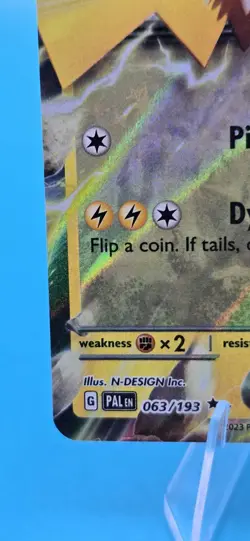 Pokemon TCG Pikachu ex 063/193 Double Rare Holo Sv02: Paldea Evolved Card A18 - Image 5